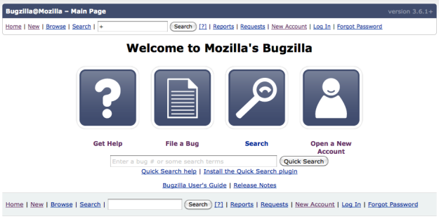 Bugzilla-landing-page